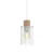 Luster na kablu MADERA 1xE27/60W/230V bela/drvo