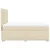 Vidaxl Box spring postelja z vzmetnico krem 140x200 cm blago