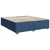 Vidaxl Box spring postelja z vzmetnico modra 200x200 cm blago