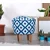Atelier del Sofa Tabure 42x42x42, Plavo-Belo