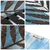 Hoja de Arte -1 - Blue, Black BlueBlack Decorative Wooden Wall Accessory