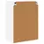 vidaXL Stenska kuhinjska omarica Bela 60 x 31 x 80 cm Konstruiran les