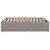 vidaXL Posteljni okvir brez vzmetnice taupe 160x200 cm blago