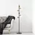 Aberto Design Podna lampa Fazli-10515, 35 x 22 x 163 cm, 6 x E14, Crna