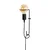 Opviq Zidna lampa E27 Socket, Crna