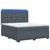 vidaXL Postelja boxspring z vzmetnico Temno siva 140 x 200 cm Žamet