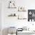 Polica na zidu 4 pcs Smeđa 40 x 9 x 3 cm Konstruirano drvo