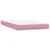 Vidaxl Box spring postelja z vzmetnico LED Pink 120x220 cm Velvet
