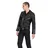 Moška jakna (biker) STRAIGHT TO HELL - Commando - Black/Silver - Ball Pull/Red Lining - COM-BLK-NIC-MOD