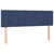Vidaxl Box spring postelja z vzmetnico modra 140x190 cm blago