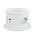 shumee Polnilna vtičnica skrita v mizi, bela, induktivni polnilnik 15W, 2xUSB 16A