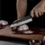 Damaskasti kuhinjski nož ZE-37434 - Slicer / Smeđa KP37434