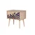 Hanah Home Two 728 Noćni stočić, 2 fioke, 60x61x40cm, Bukva