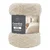 Kremno bela odeja iz sherpa flisa 220x240 cm Edgar – douceur dintérieur