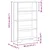 Regal za knjige boja hrasta 80x31x137,5 cm konstruirano drvo