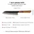 Damaskasti kuhinjski nož ZE-37434 - Slicer / Smeđa KP37434