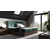 Boxspring postelja Wood 8 - 200x200 cm - temni hrast