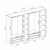 Hanah home Ormar Kale 270x210x52cm Belo-Crni