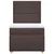 Vidaxl Box spring postelja z vzmetnico temno rjava 100x200 cm blago