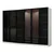 Hanah home Ormar Kale 270x210x52cm Belo-Crni