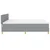 Vidaxl LED Box Spring Postelja Svetlo siva 200 x 200 cm blago