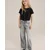 WE Fashion Majica temno modra/črna
