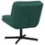 vidaXL Vrtilna sproščujoča stol Temno zelena 63 x 75 x 76 cm Žamet
