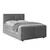Livetastic BOXSPRING POSTELJA 140 cm  x 200 cm , les, kovina, umetna masa svetlo siva