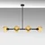 Opviq Luster Benek-15-14474, 103x40x74cm, IP20, Crno-žuti