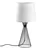 Opviq Stona lampa Telis-5374, 28x28x55 cm, IP20, Crno-bela