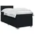 vidaXL Postelja boxspring z vzmetnico Črna 100 x 200 cm Blago