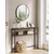 Songmics Konsolna miza 20x80x80 cm rjava