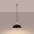 Sollux SL.1322 - Luster na sajli FANO 1xE27/15W/230V prečnik 34 cm crna