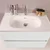 HANAH HOME Kupatilski ormarić sa umivaonikom i ogledalom (2 komada) Simple 80 White