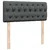 Vidaxl Box spring postelja z vzmetnico temno siva 120x190 cm blago