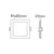 Panel ugradni led 3w 4000k kvadrat