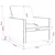 vidaXL Enosobna sofa Rjava 70 x 81 x 82 cm Umetni velur
