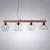 JUST LIGHT. GmbH Obesek Kaska, štiri luči - Dnevna soba/jedilnica - črna, rjava - Les