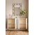 Hanah Home komoda Nota 120, 120 cm, hrast Sapphire / bela / srebrna