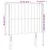 Vidaxl LED posteljno vzglavje črno 93x16x118/128 cm blago