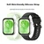 Smorss Zamenska narukvica za pametne satove za Huawei Watch Fit3/Fit4/4Pro, Crna