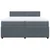 Vidaxl Box spring postelja z vzmetnico temno siva 200x200 cm žamet
