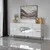 Hanah Home Komoda Milan 180x80x40cm Belo-Zlatna