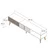 Hanah Home TV Komoda Milan, 180x40x35 cm, Braon-Siva