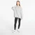 Mikina adidas Essentials Fleece Long Oversized Crew Sweatshirt Medium Grey Heather M