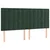 Vidaxl Box spring postelja z vzmetnico temno zelena 200x200 cm žamet