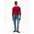 TOMMY HILFIGER Pulover rdeča