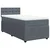 vidaXL Box spring postelja z vzmetnico temno siva 80x200 cm žamet