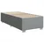 VIDAXL Box spring postelja z vzmetnico svetlo siv 100x200 cm blago