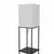 Podna lampa sa policama 1xE27/40W/230V crna/bela